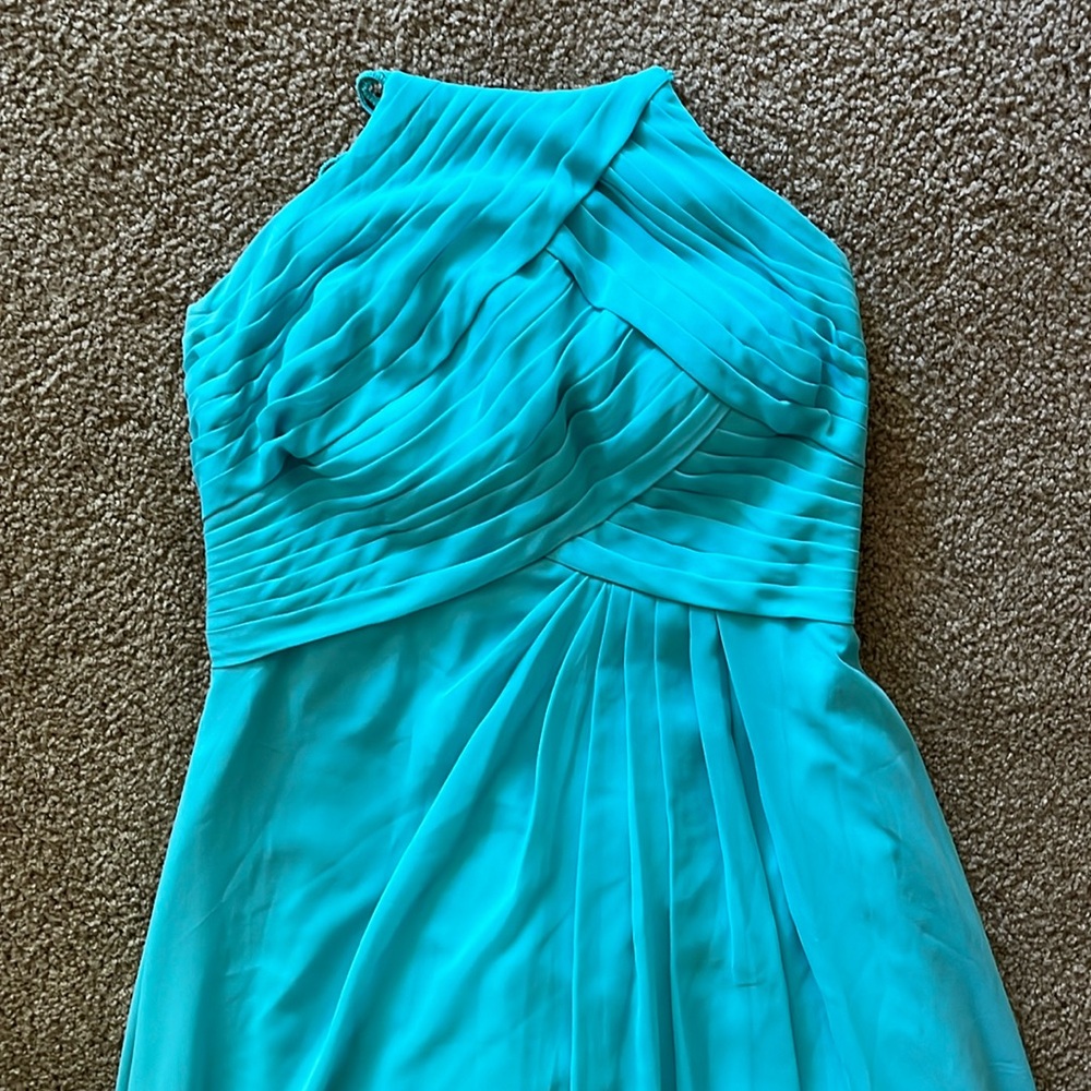 Azazie teal bridesmaid dress